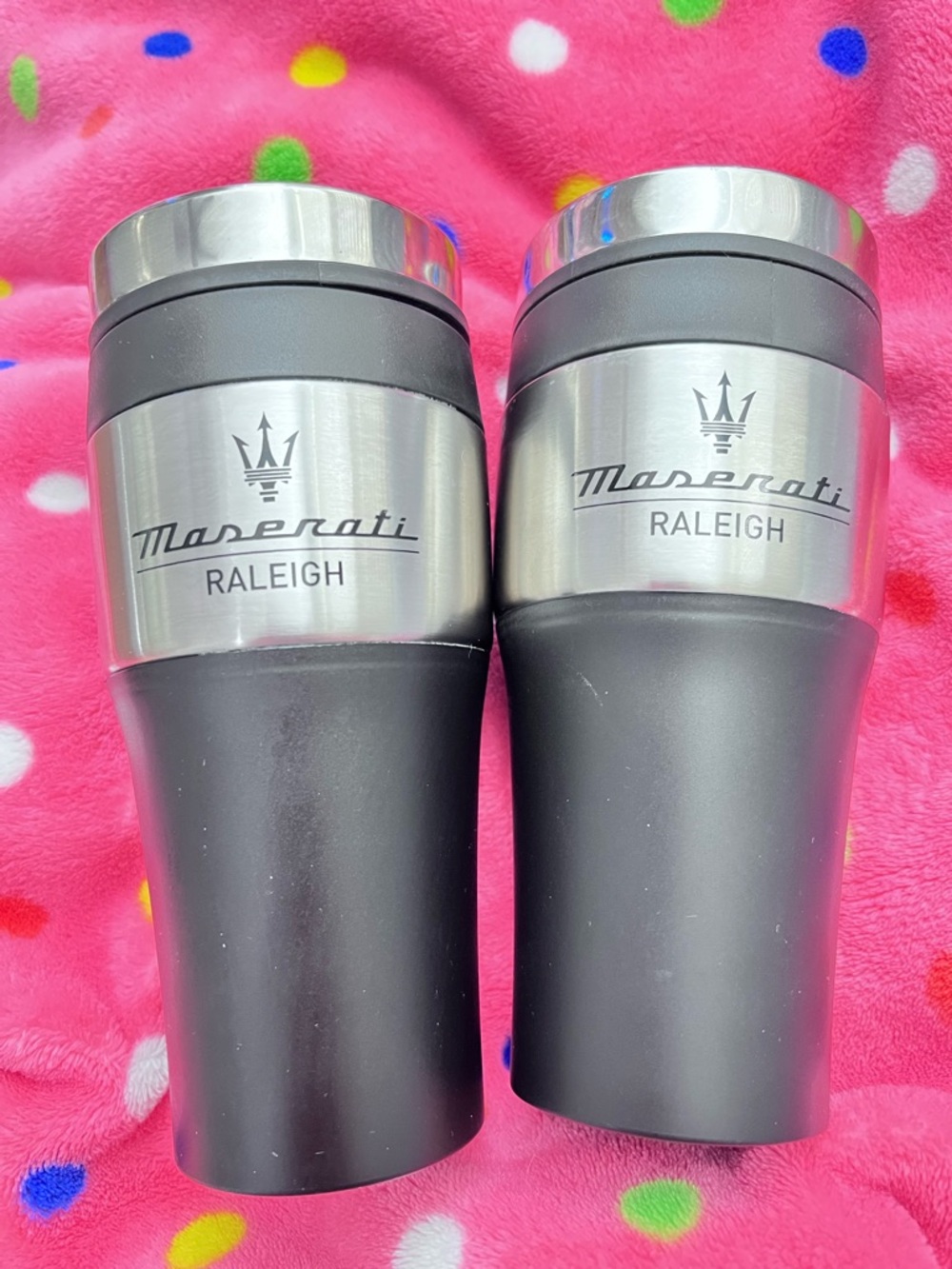 Maserati Raleigh Stainless Steel Travel Mug - Black